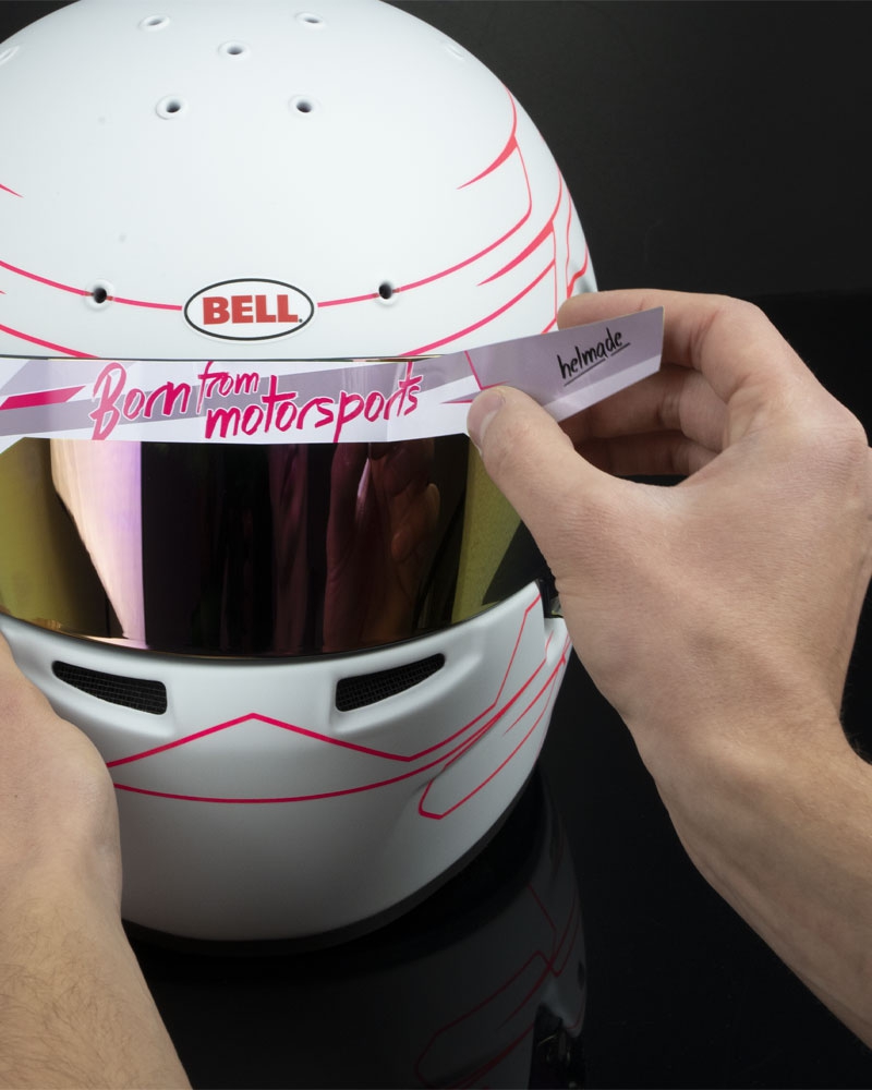 helmade Visor Sticker - Your individual Sticker for Motorsport Helmets
