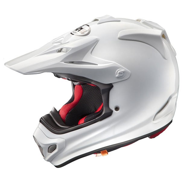 contrast pasta motief Arai MX-V White Motocross Helmet - helmade Motorcross Helmets