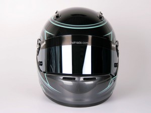 helmade-helmet-design-arai-pole-gradient-black-silver-mint-frontview-dark