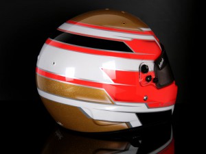 helmade-helmet-design-bell-formula-backview-neon-orange-goldflakes-red